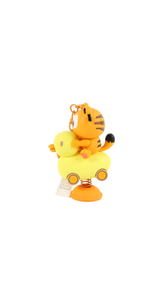 2 - مُعلّقة مفاتيح Garfield على شكل رُكوب دجاجة
